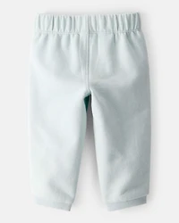 Baby Boy 2-Piece Dog Print Bodysuit & Daydream Fleece Pants Set - Ivory/Blue