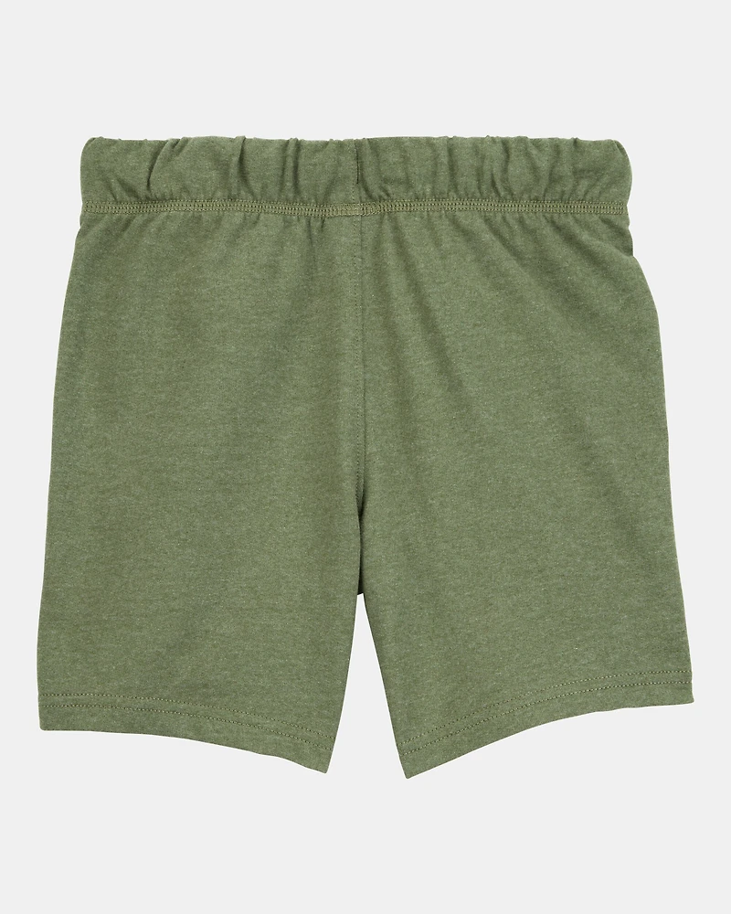 Boys Pull-On French Terry Shorts - Green