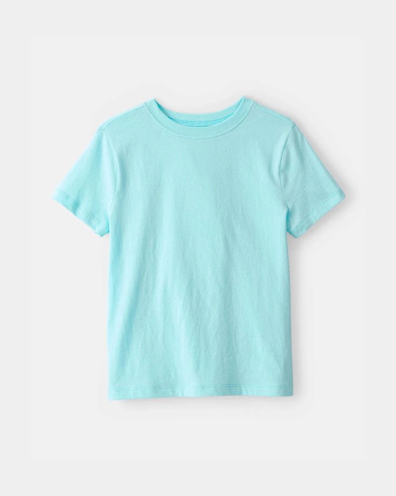 Kids Solid T-Shirt - Blue