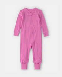 Baby Girl PurelySoft Snug Fit 1-Piece Pajama - Pink