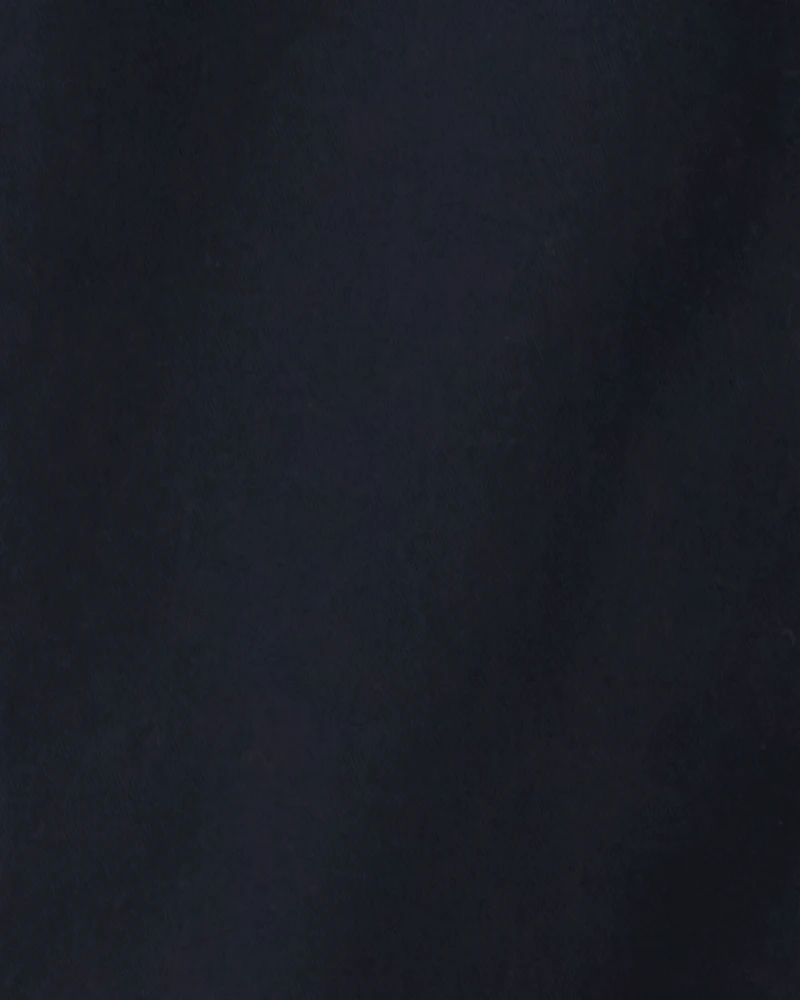 Boys Flat Front Fashion Pants - Black