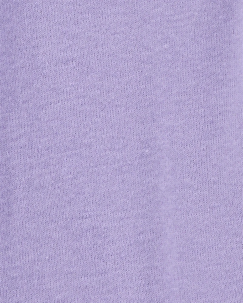 Baby Girl 4-Piece Floral Outfit Set - Purple