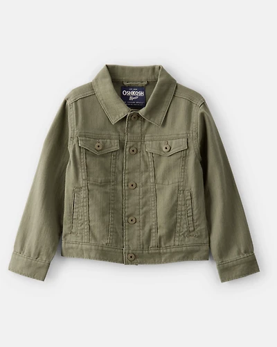 Toddler Boy Long-Sleeve Denim Jacket - Green