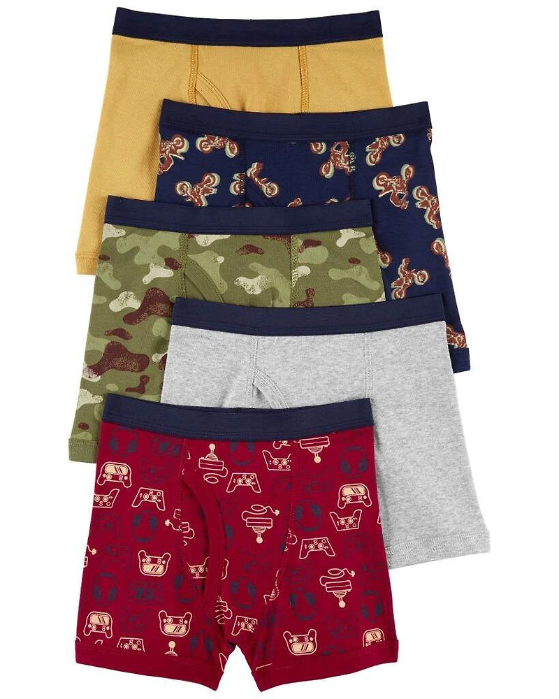 Boys 5-Pack Boxer Briefs Underwear