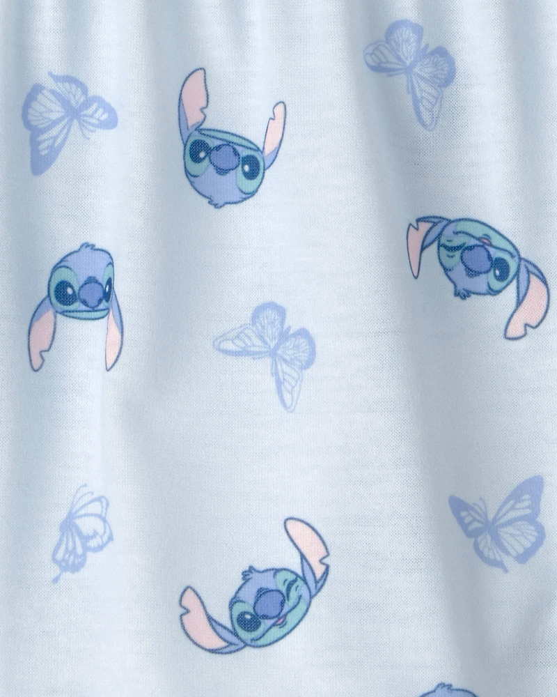 Girls 2-Piece Disney© Lilo & Stitch Short-Sleeve Pajama Set - Blue