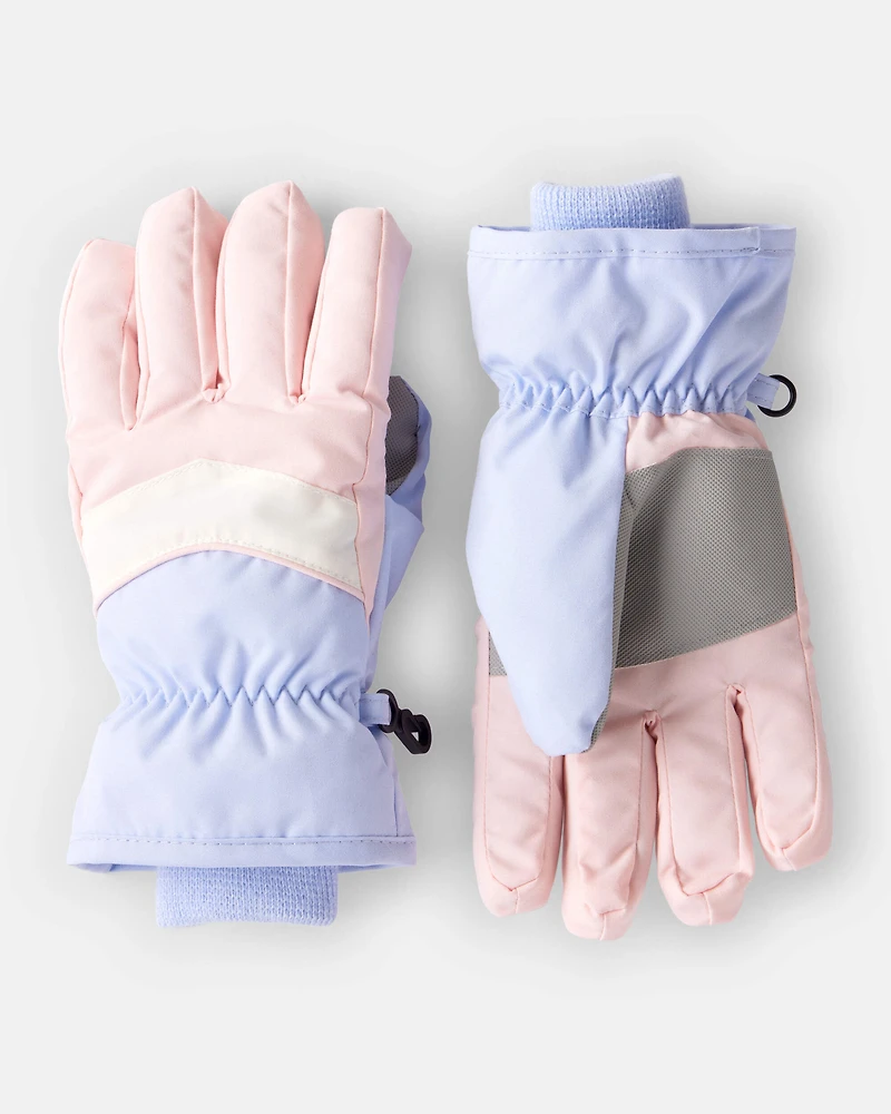 Girls Ski Glove - Lavender/ Pink