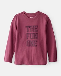 Toddler Boy The Fun One Long-Sleeve Graphic Tee - Red