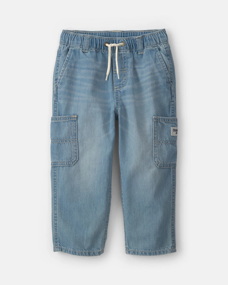 Toddler Boy Wide-Leg Carpenter Jeans - Medium Wash