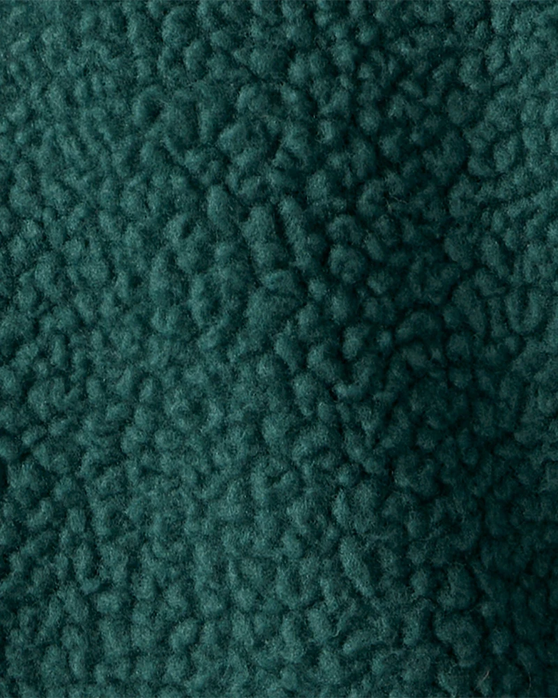 Baby Boy 3-Piece Cactus Fleece Zip-Up Jacket Outfit Set