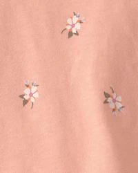 Baby Girl Floral Top - Orange