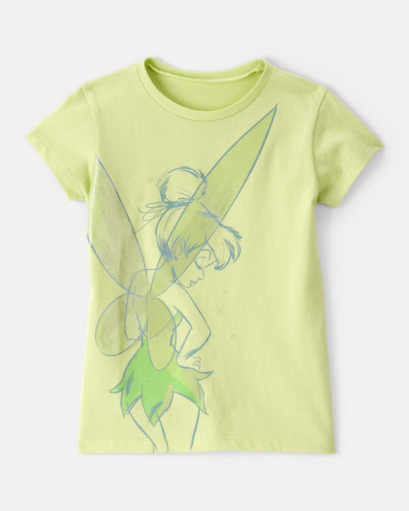 Toddler Girl Tinker Bell Glitter Short-Sleeve Graphic Tee - Green