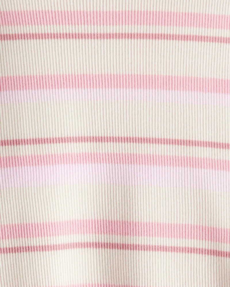 Baby Girl Striped Long-Sleeve Top - Pink