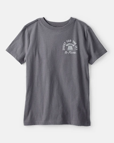 Boys Shoot For The Sky Short-Sleeve Graphic Tee - Grey