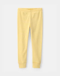 Baby Girl Strawberry 100% Cotton Snug Fit 2-Piece Pajama Set - Yellow