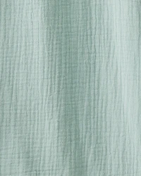 Baby Organic Cotton Gauze Wearable Blanket in Green