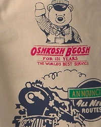 Toddler Train Overalls - Khaki