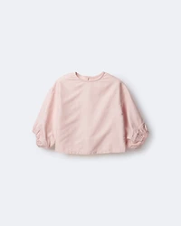 Toddler Girl Blouson Cuffed Long-Sleeve Top - Blush