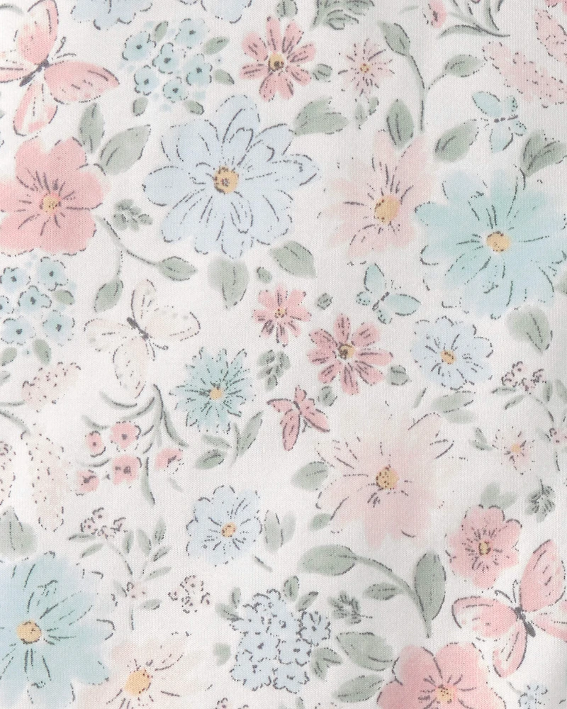 Baby Girl Butterfly Garden 2-Way Zip PurelySoft Wearable Blanket