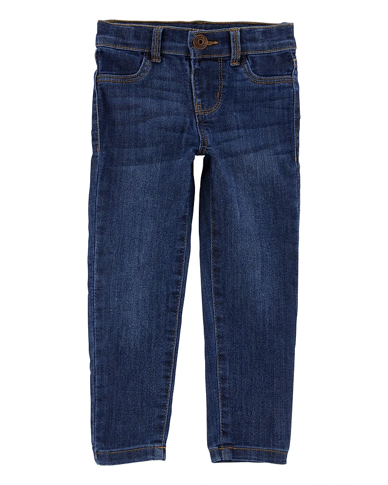 Toddler Dark Blue Wash Super Skinny-Leg Jeans