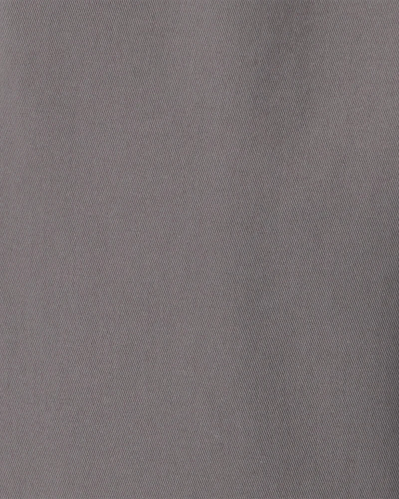 Boys Flat Front Fashion Pants - Grey