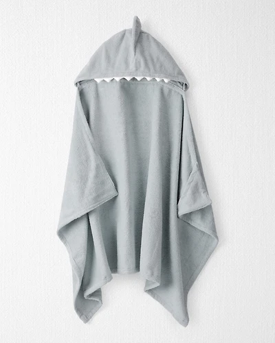Toddler Organic Terry Cotton Shark Towel