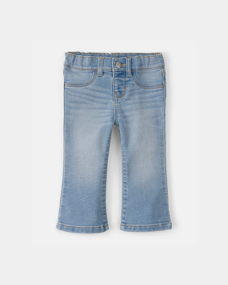 Baby Girl Denim Flare Jeans - Light Wash