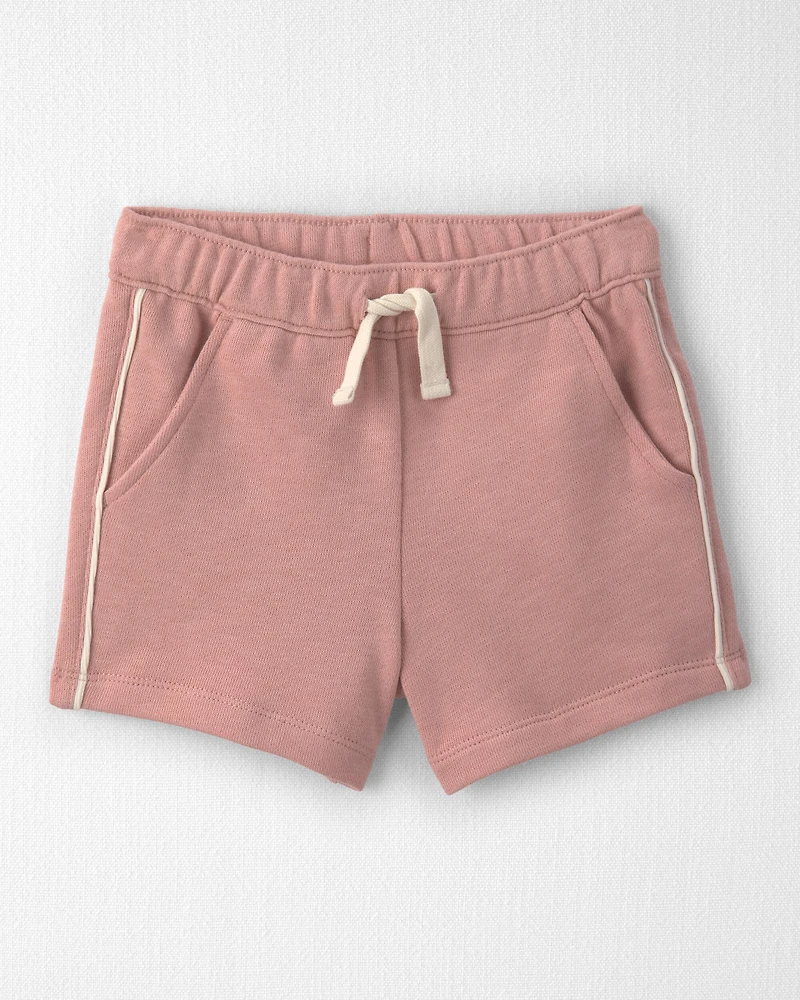 Toddler Girl 2-Piece Organic Cotton French Terry Pullover & Short Set