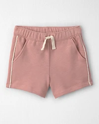 Toddler Girl 2-Piece Organic Cotton French Terry Pullover & Short Set