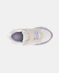 Toddler Girl Color Block Sneakers - White