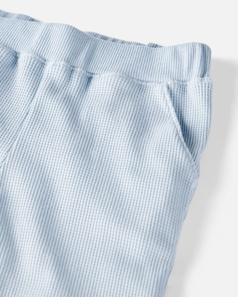 Toddler Boy 2-Piece Organic Cotton Waffle Knit Set