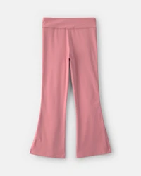 Girls Pull-On Stretch Active Flare Leggings - Pink