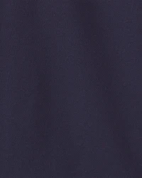 Boys Uniform Piqué Long-Sleeve Polo Shirt - Navy