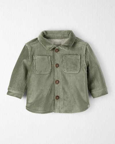 Baby Boy Recycled Ribbed Velour Jacket