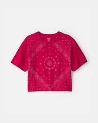 Girls Bandana Tee - Red