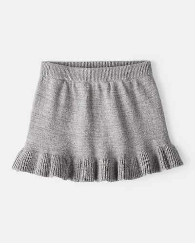 Baby Girl 100% Cotton Skirt - Grey