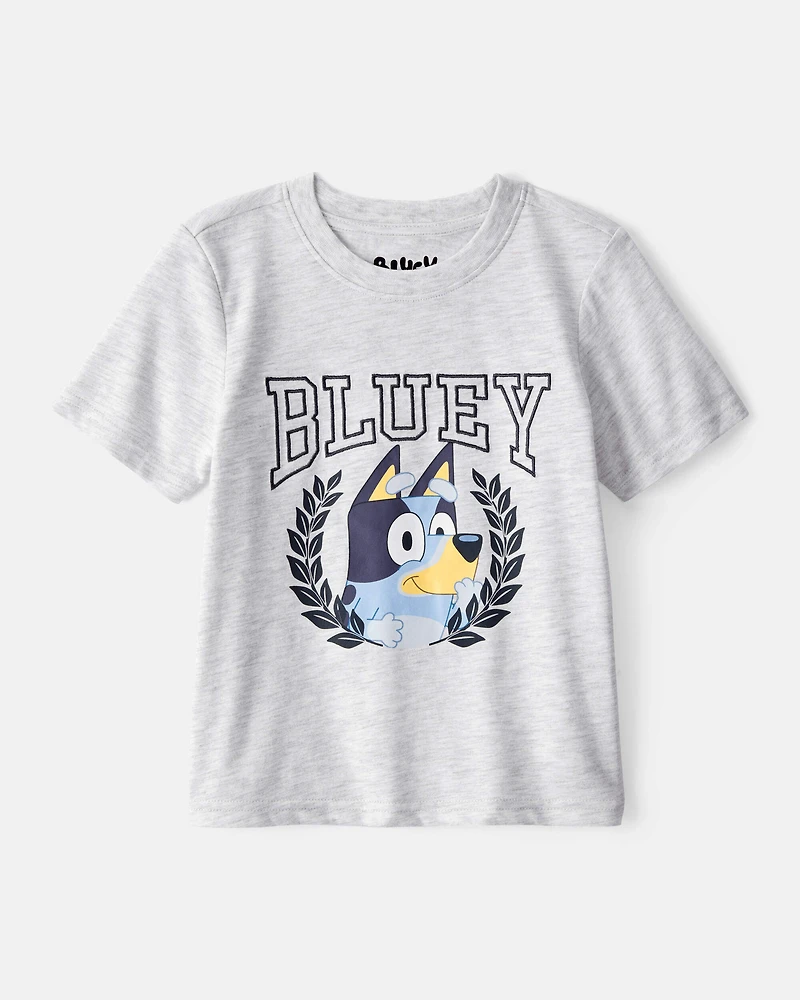 Toddler Boy 2-Piece Bluey Tee & French Terry Joggers Set - Grey