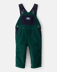Baby Boy Corduroy Overalls - Green