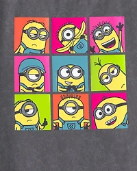 Girls Despicable Me Minions Graphic Tee - Grey