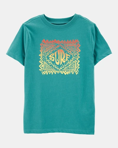 Kid Surf Short-Sleeve Graphic Tee - Turquoise