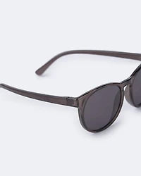 Toddler Girl Round Tortoise Shell Sunglasses - Brown