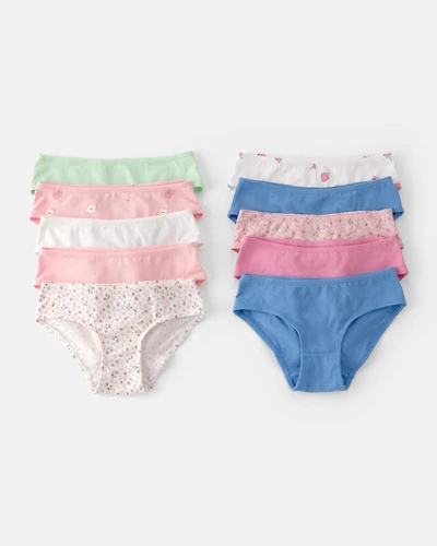 Girls 10-Pack Fruit Hipster Underwear