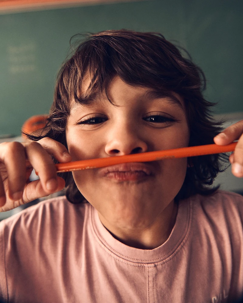 Boys Cali Cotton Short-Sleeve Tee - Brown