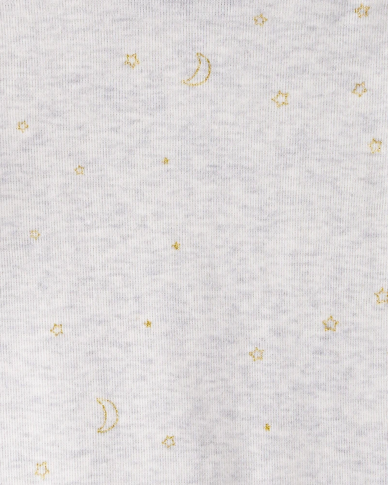 Baby Girl 4-Pack Unicorn, Heart, Star Print Long-Sleeve Multipack Bodysuits - Multi