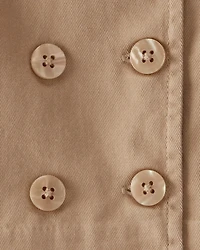 Baby Twill Button-Down Jacket - Taupe