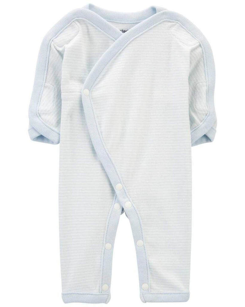 Baby Boy Preemie Striped Cotton Sleep & Play Pajamas