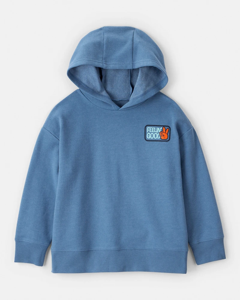 Boys Skateboard Long-Sleeve Pullover Hoodie - Blue