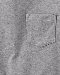 Toddler Solid Short-Sleeve Pocket Tee
