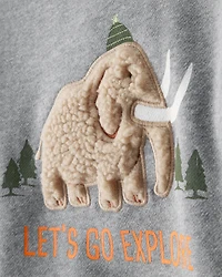Toddler Boy DayDream Fleece Mammoth Pullover Sweatshirt - Grey