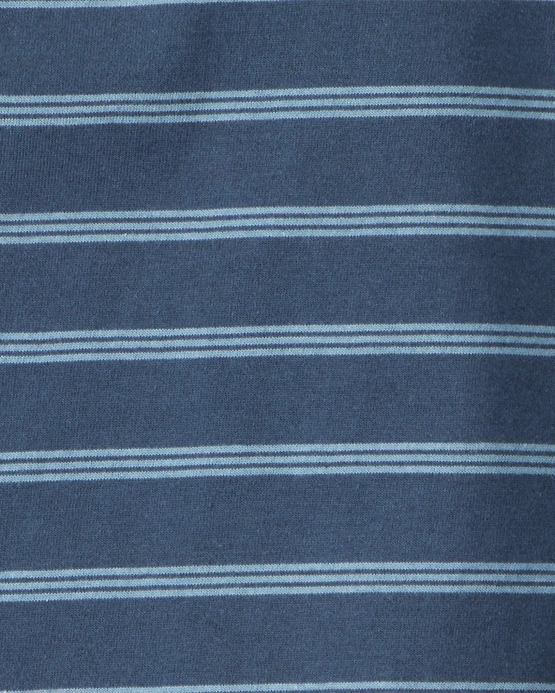 Toddler Boy Striped Long-Sleeve Tee - Navy