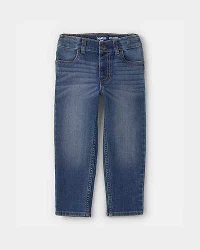 Toddler Neutral Dark Wash Straight-Leg Jeans